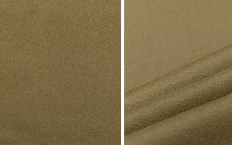 The Outback Cutout molsekin covered pad - choose from round or square skirt and navy/bone/camel colouring