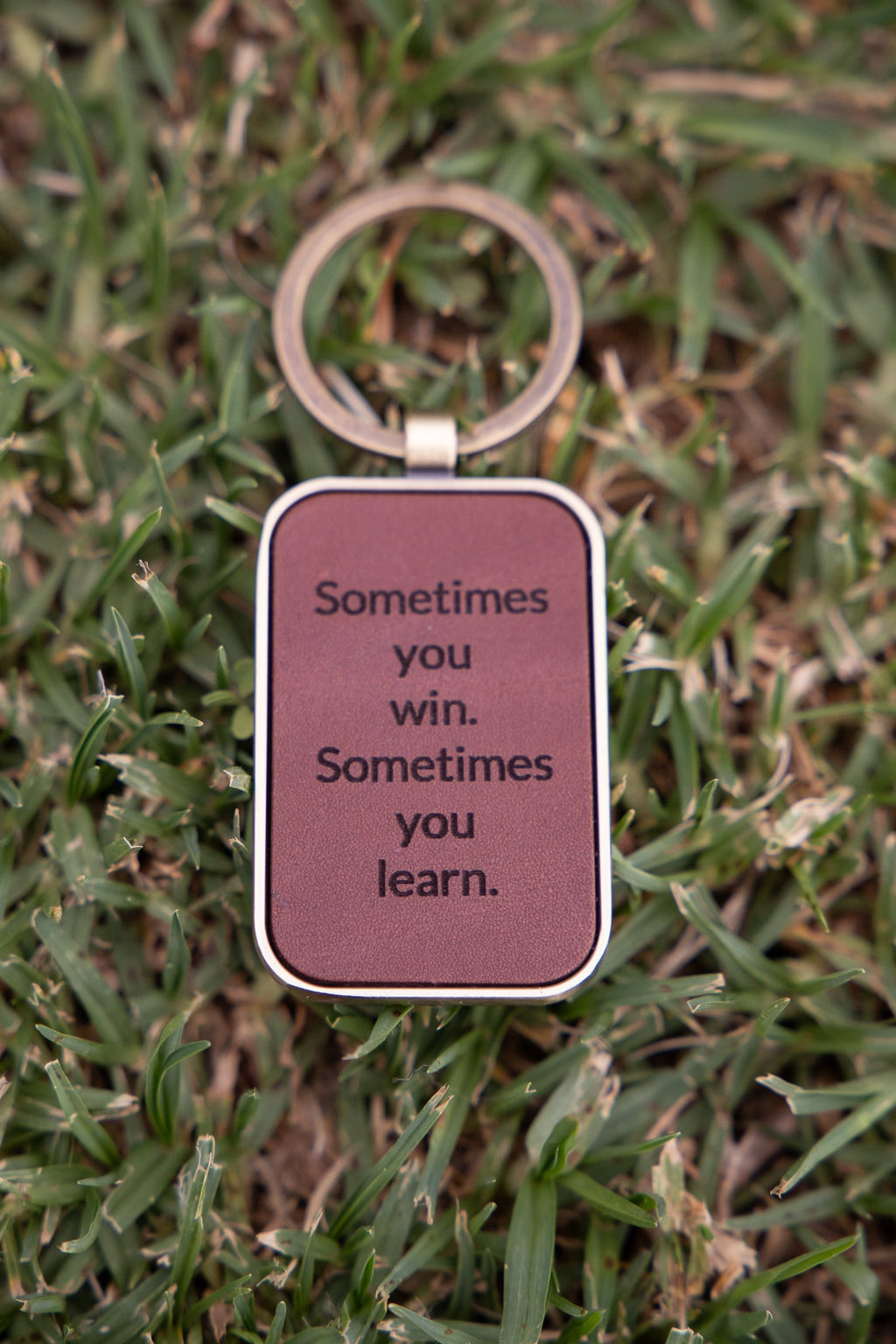 ANTIQUE GOLD FINISH KEY RING - Sometimes you win ...